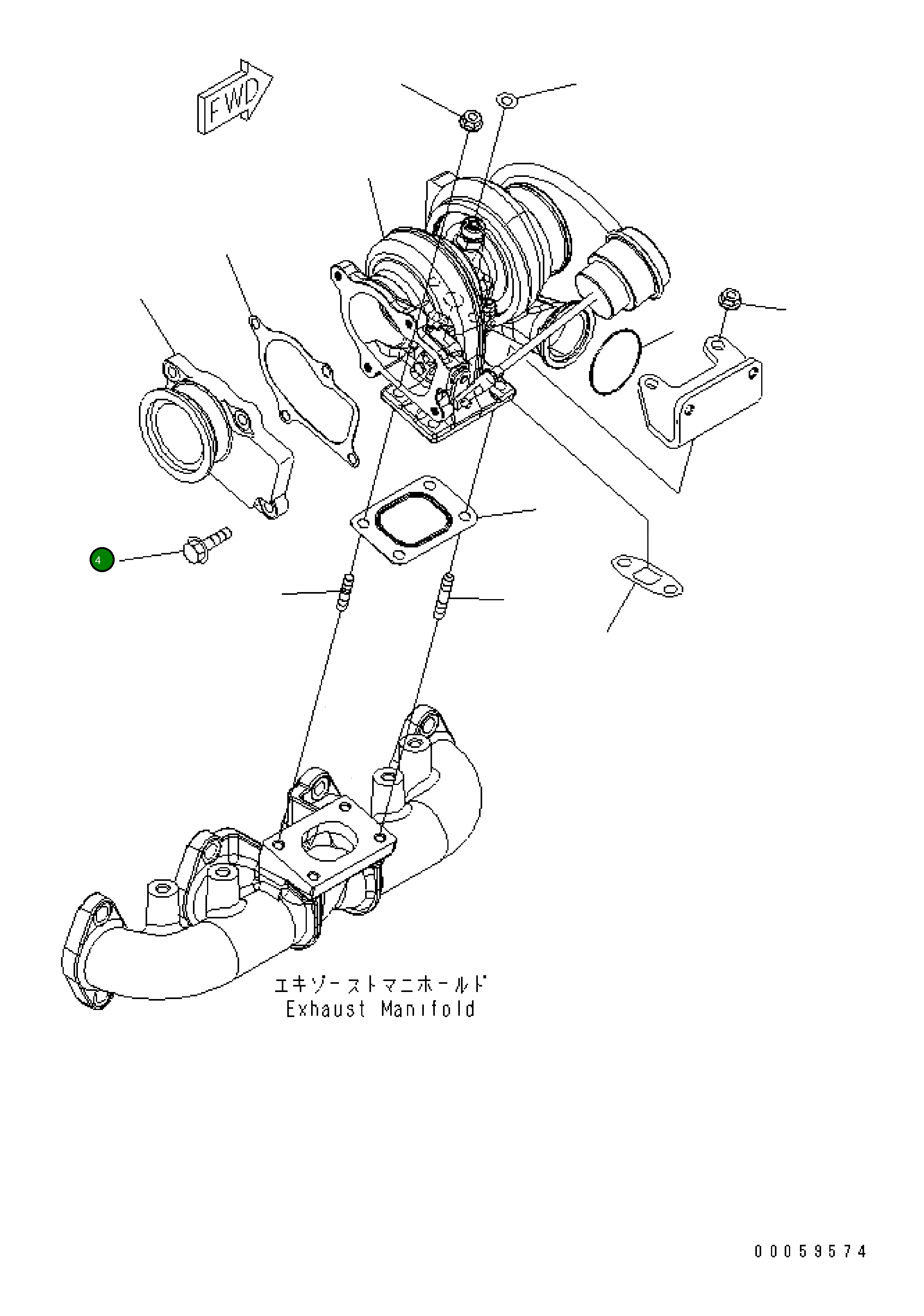 Болт 6751-81-8980 Komatsu