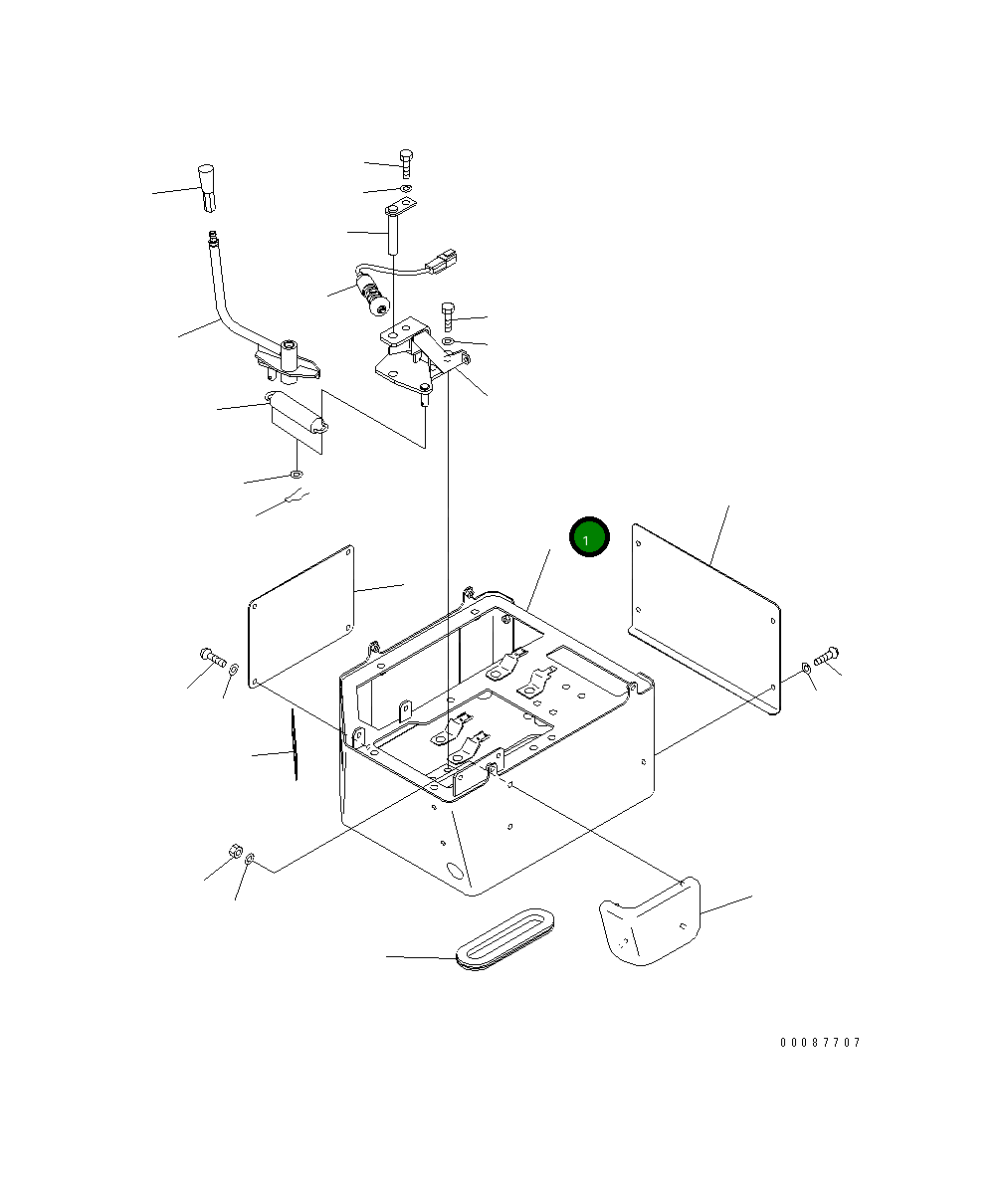 Крышка 41E-43-38330 Komatsu