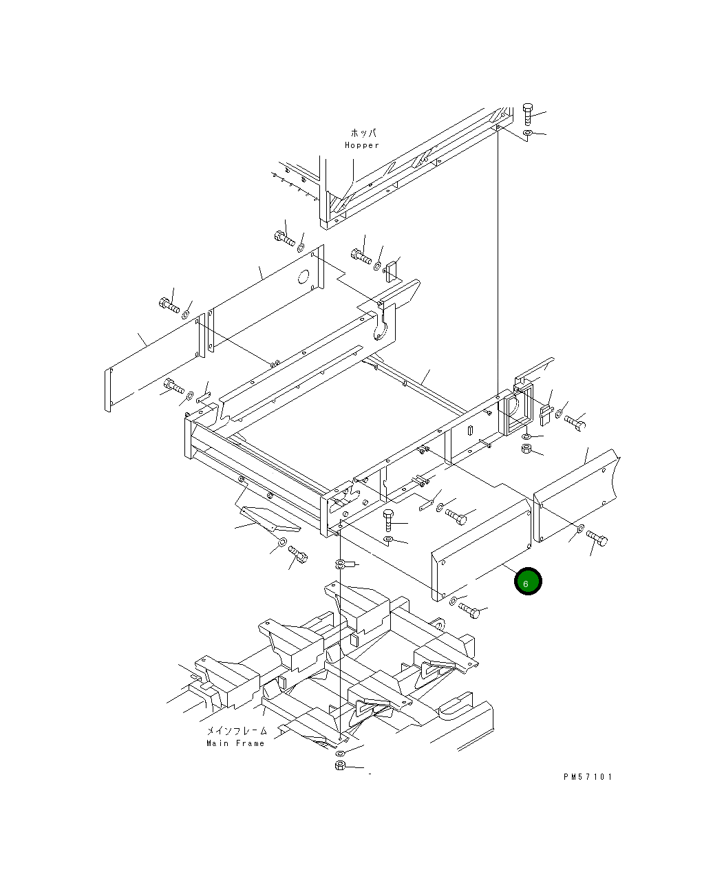 Крышка 277-70-53241 Komatsu