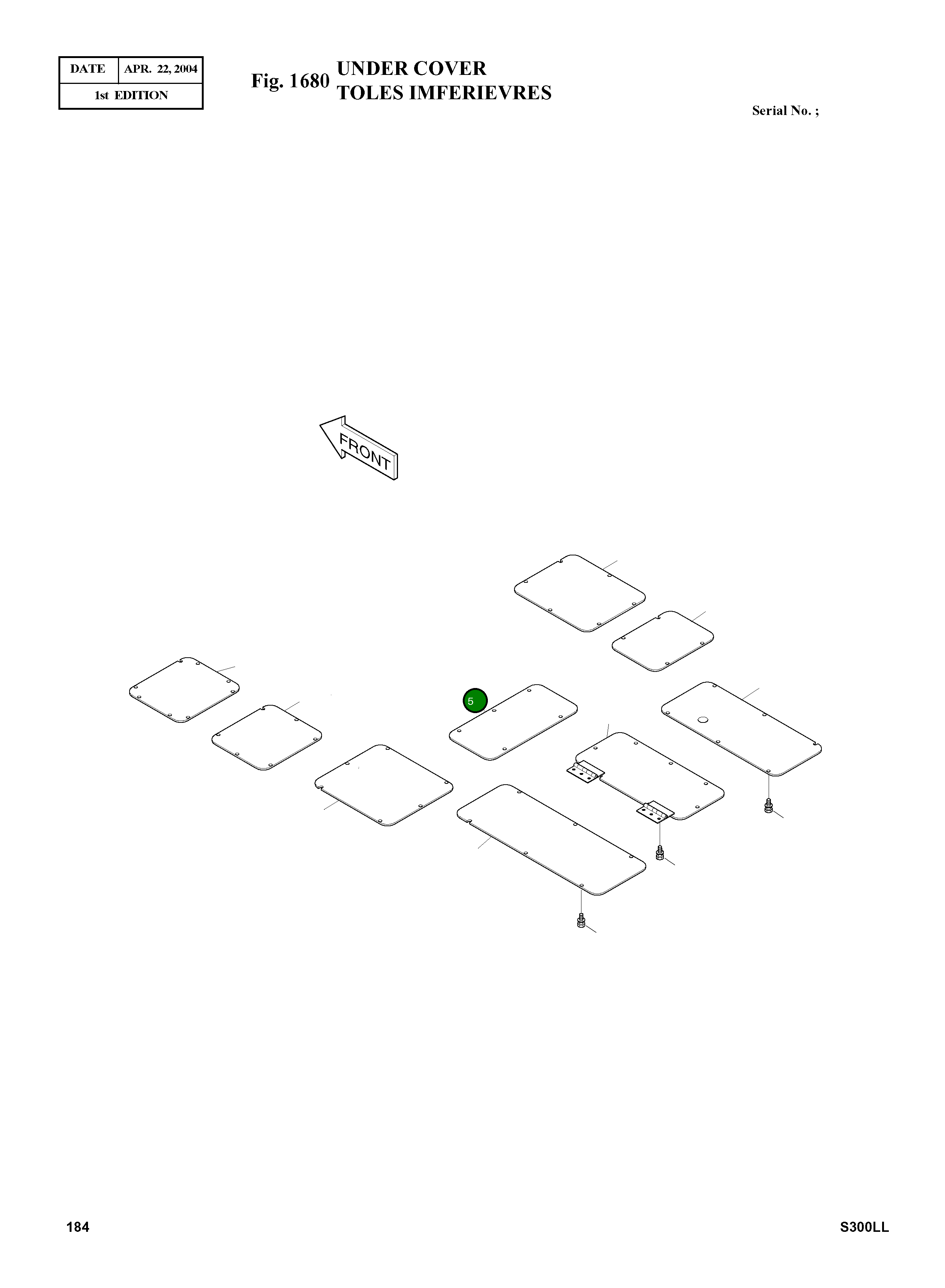 Крышка 2627-1257A Komatsu