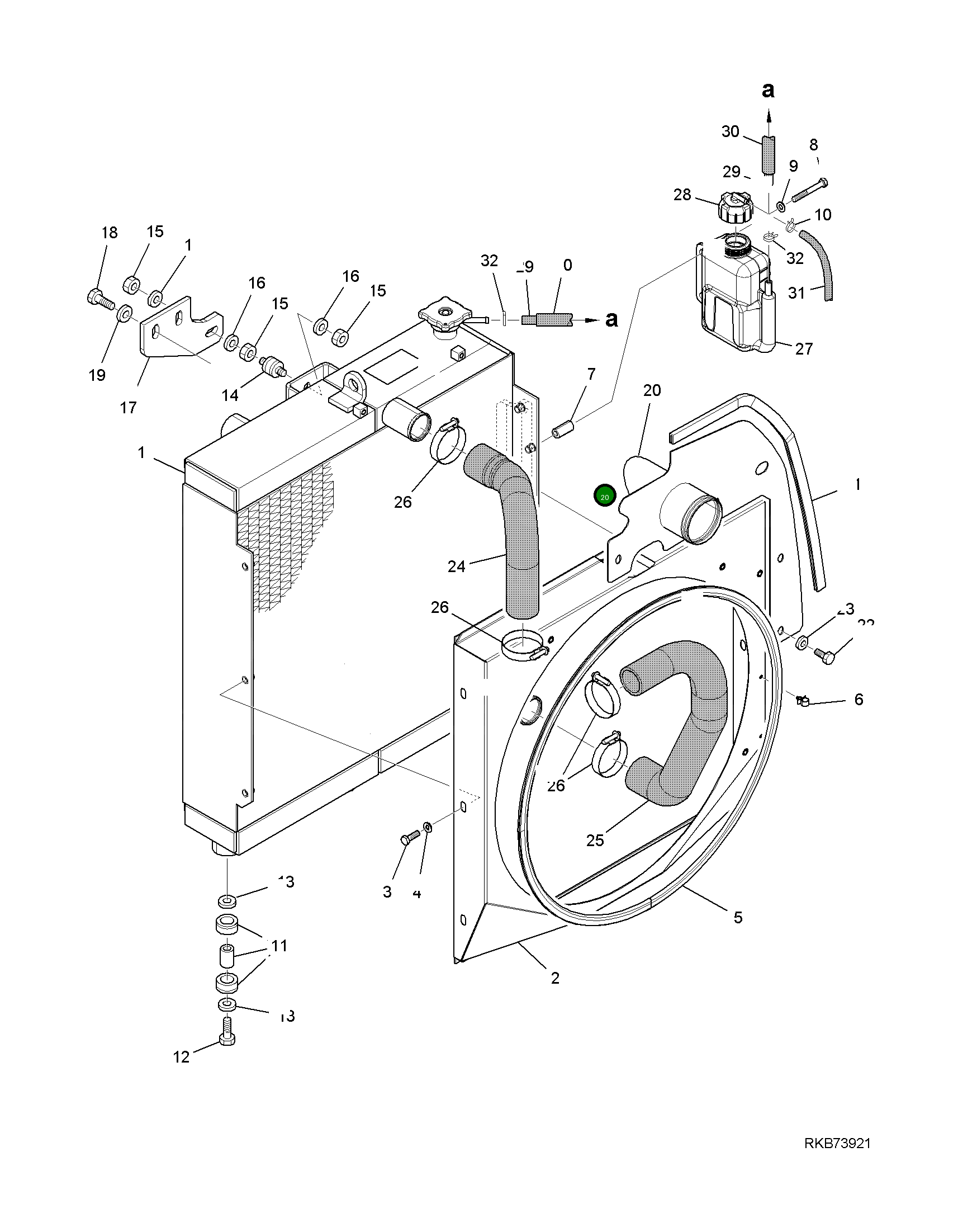 Крышка 22E-03-21181  Komatsu