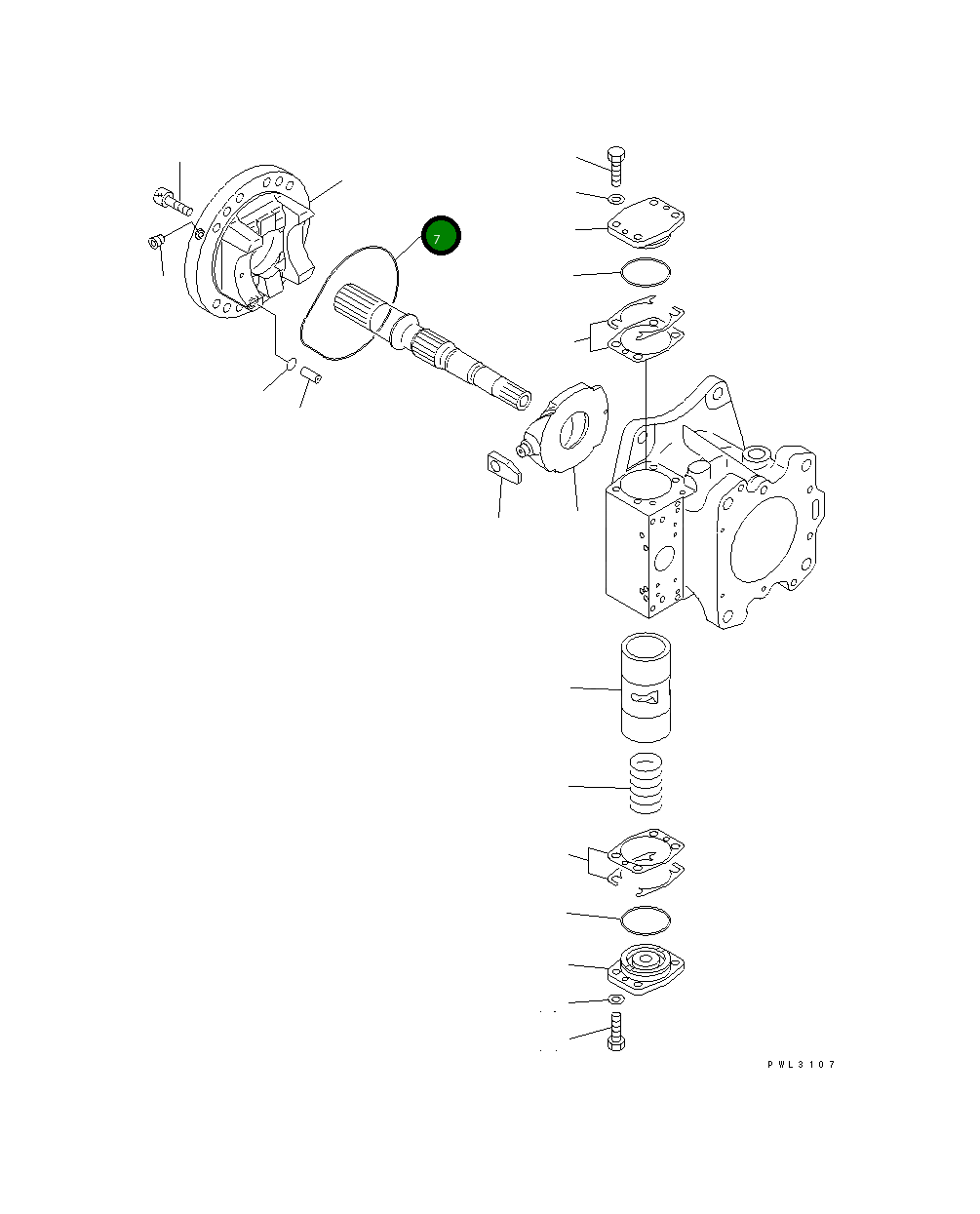 Кольцо уплотнительное (O-Ring) 708-25-62361  Komatsu