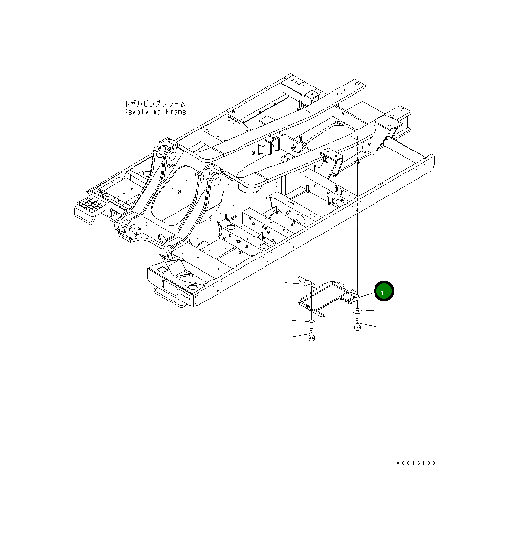 Крышка 209-53-13350  Komatsu