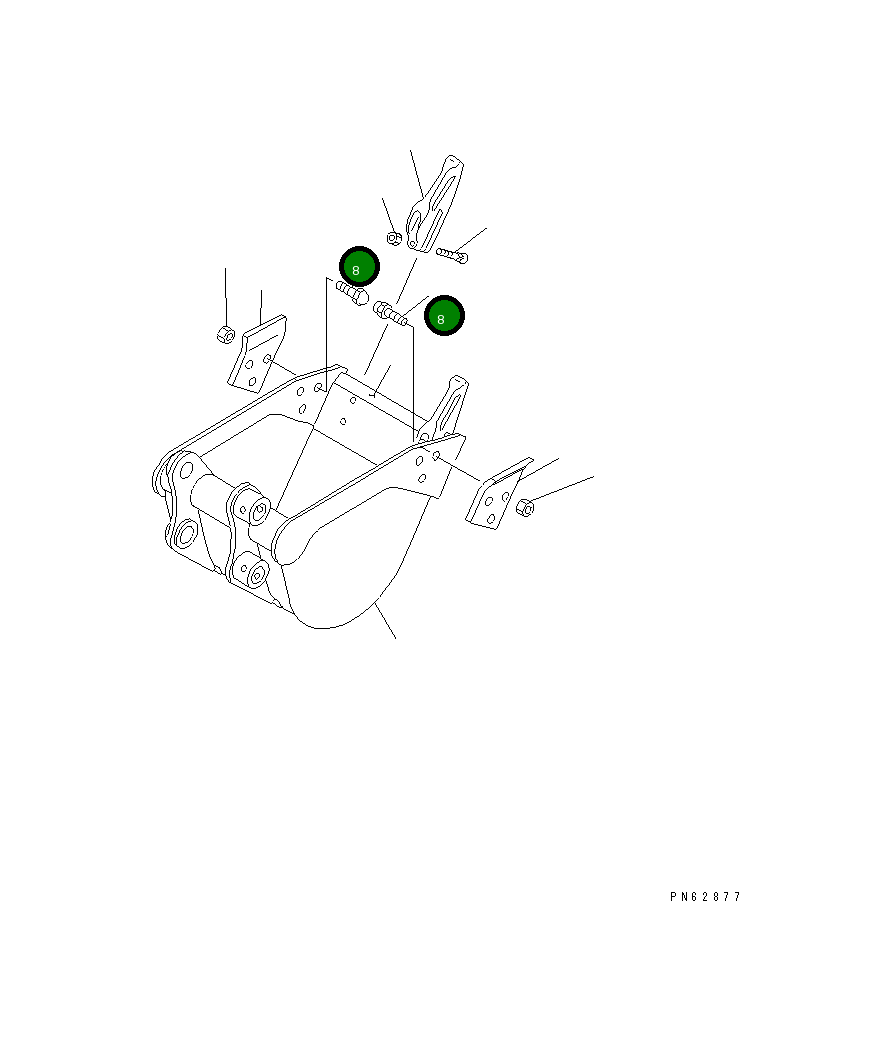Болт 01675-31234 Komatsu