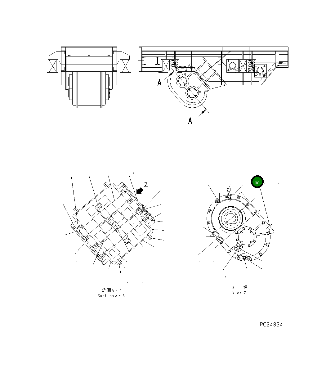 Болт KNKFV10382  Komatsu