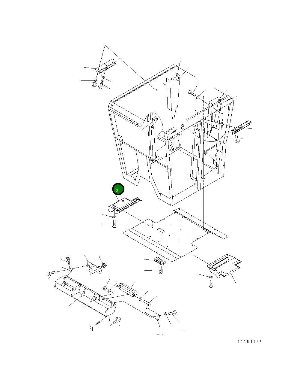 Крышка 23B-953-1431  Komatsu
