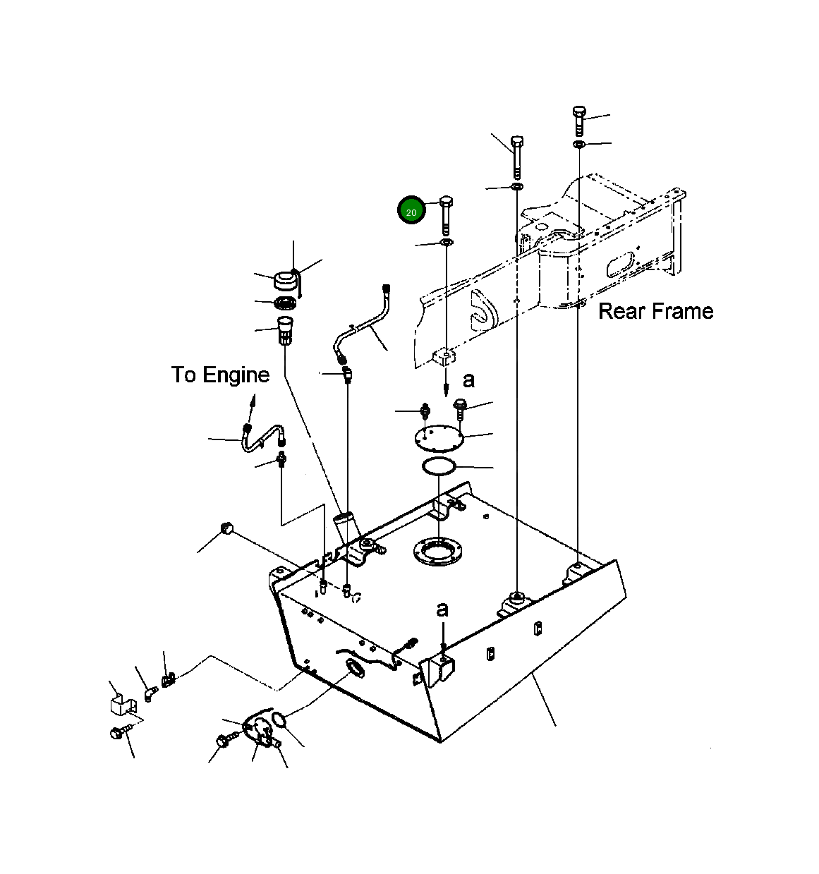 Болт 01010-62400 Komatsu