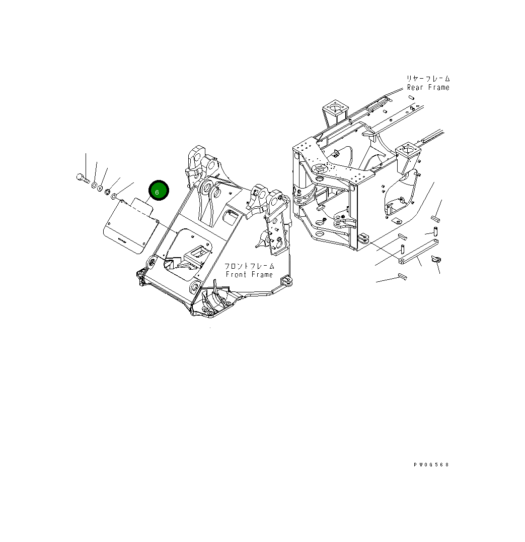 Крышка 424-46-31190 Komatsu
