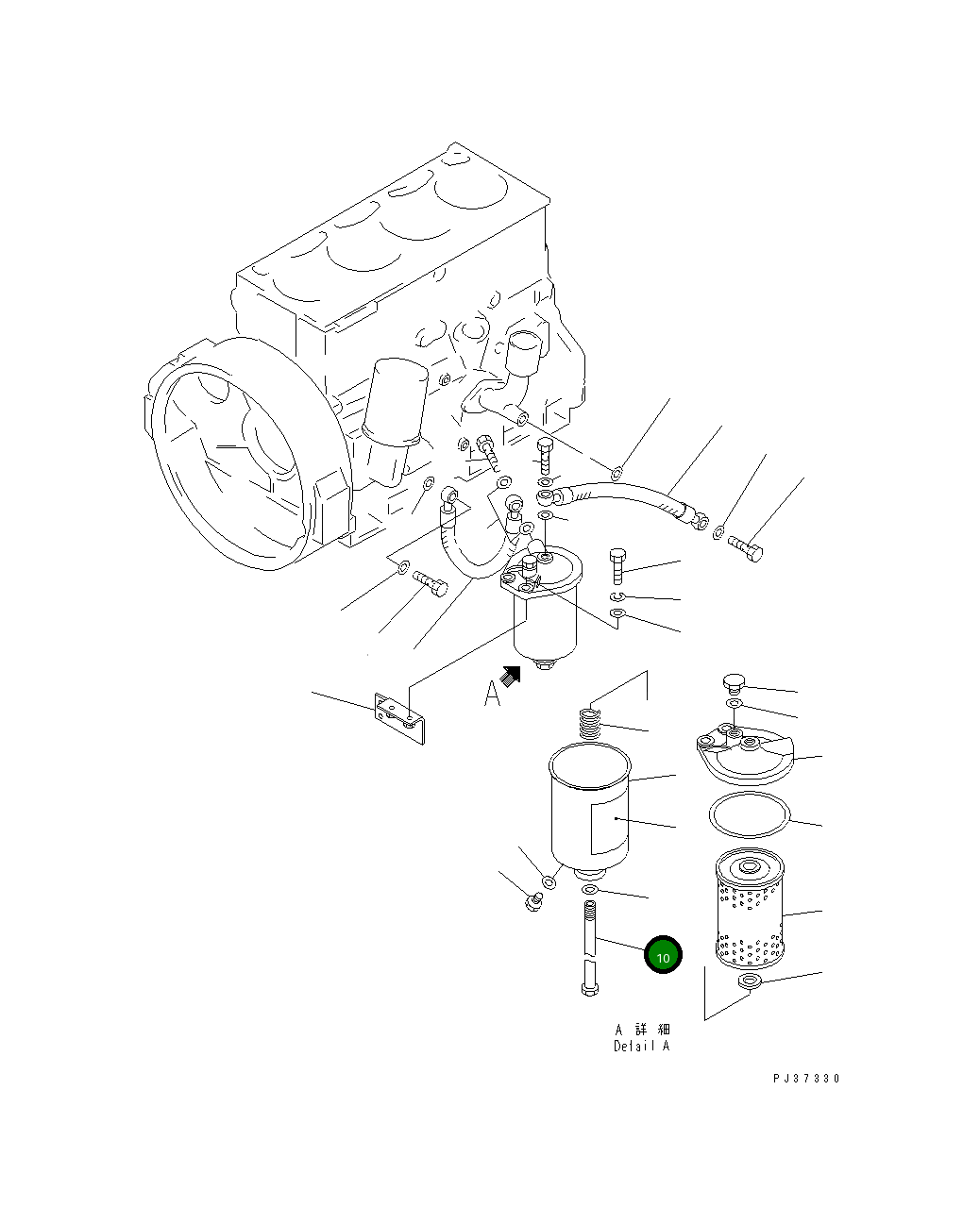 Болт 6141-55-5540 Komatsu