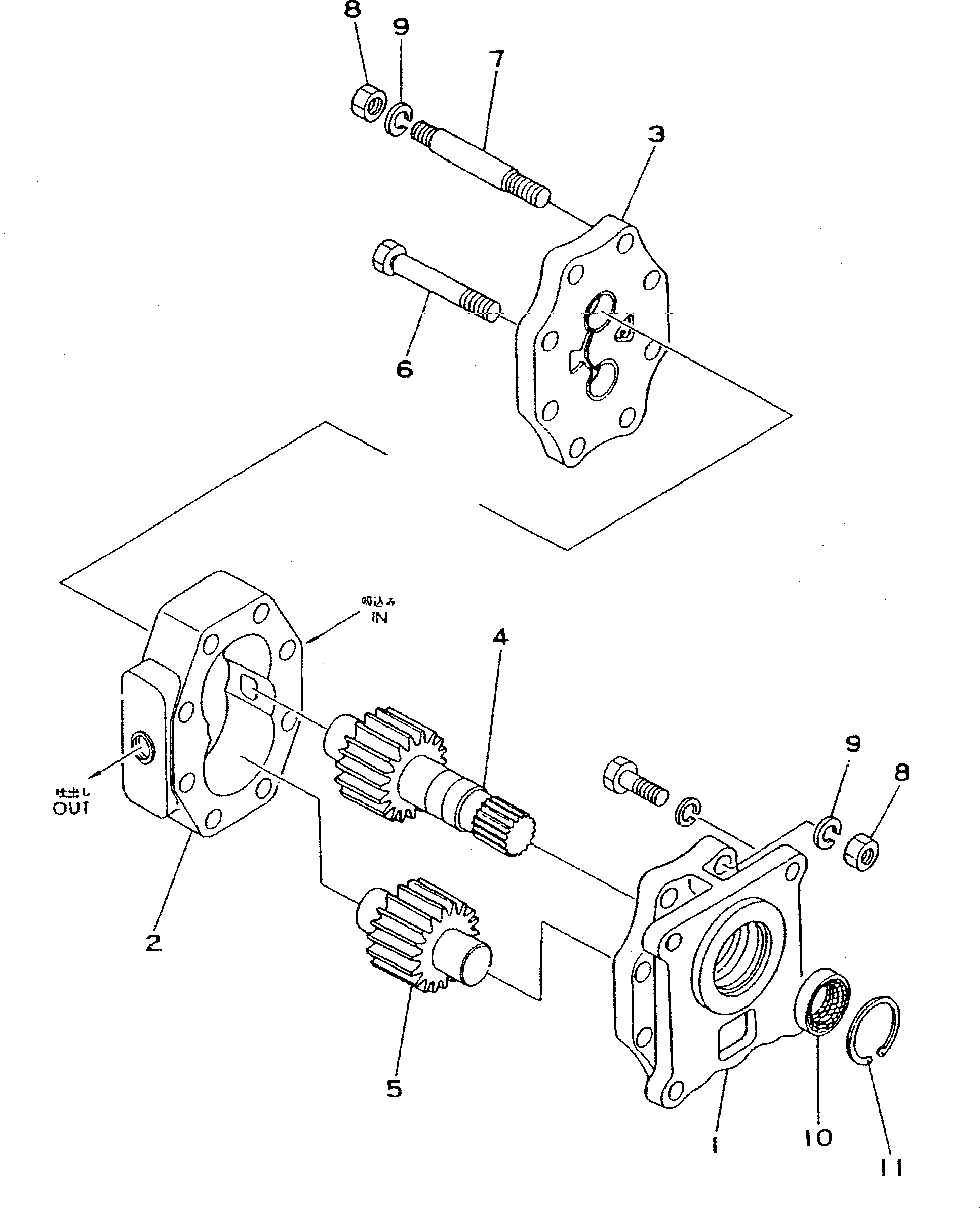 Болт 07438-71070  Komatsu