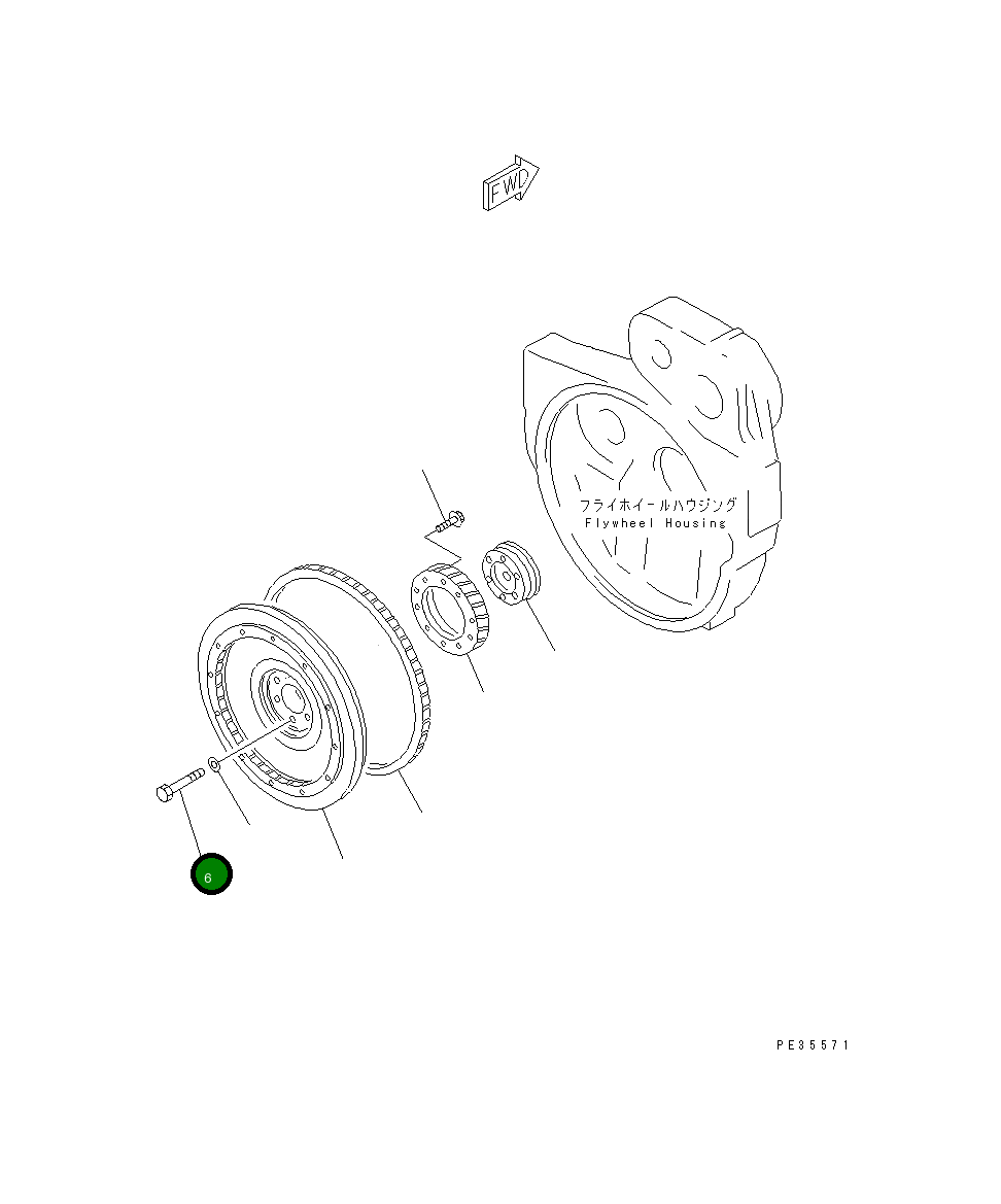 Болт 01050-31695 Komatsu