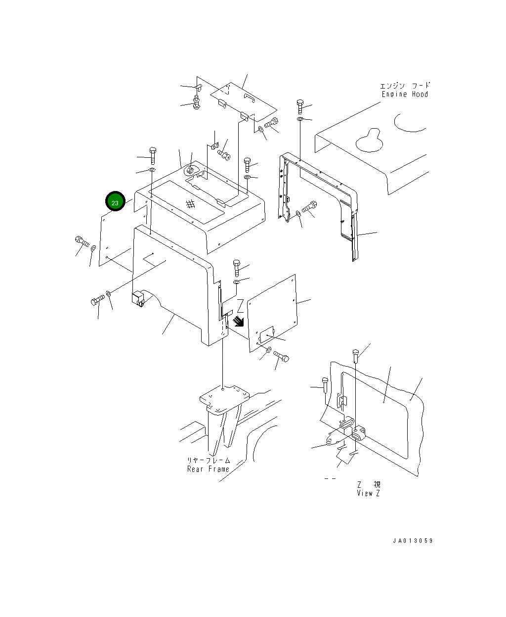 Крышка 235-54-46180 Komatsu