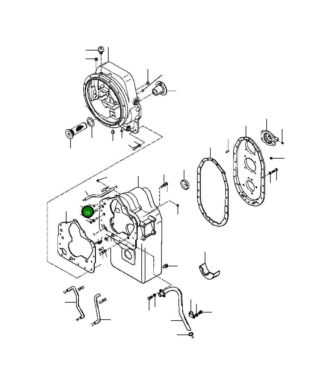 Кольцо уплотнительное (O-Ring) 1152 667 C1  Komatsu