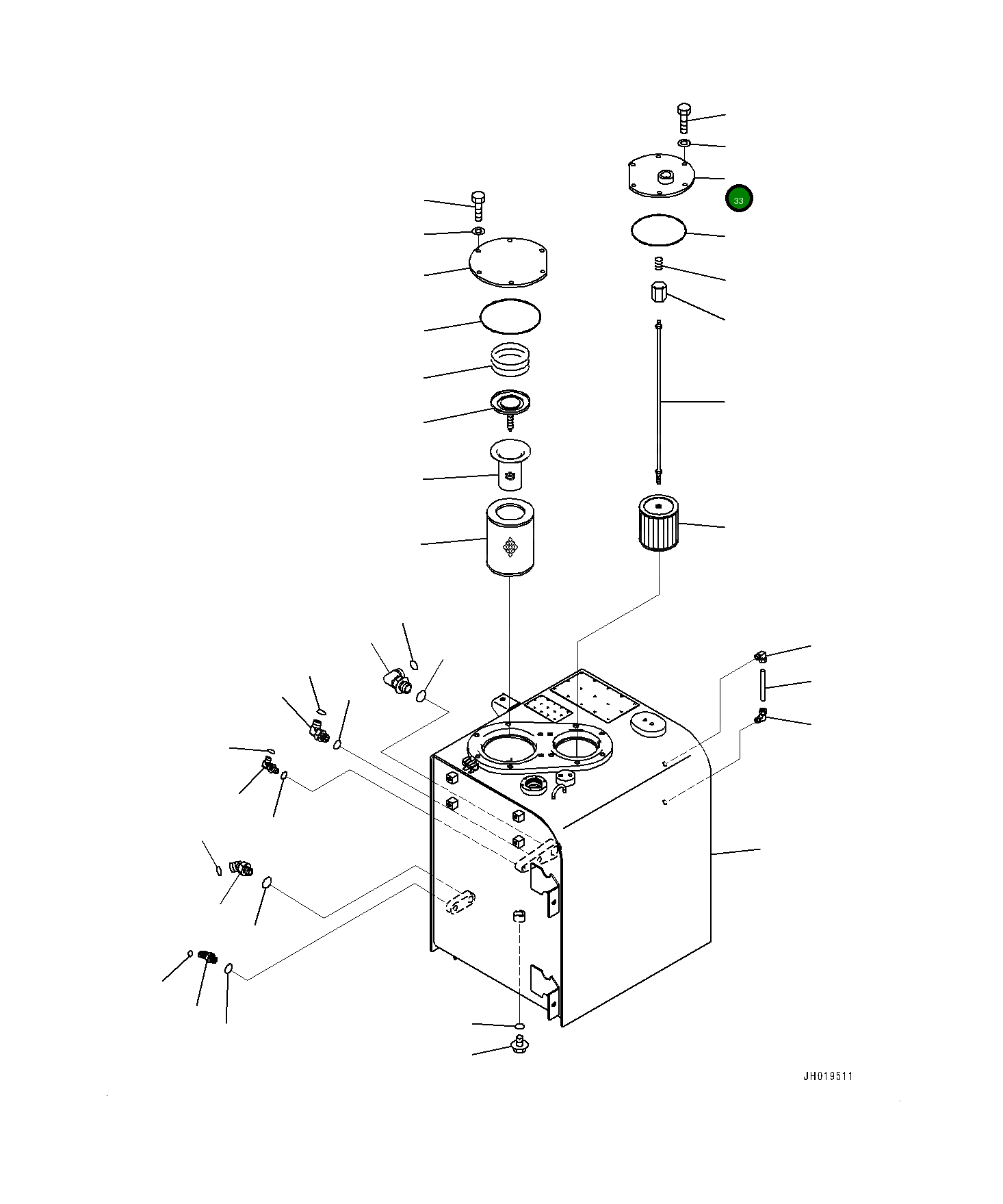 Крышка 207-60-75290  Komatsu