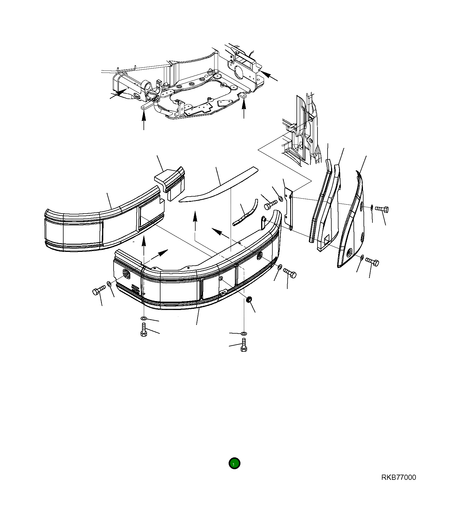 Крышка 22L-54-28910 Komatsu