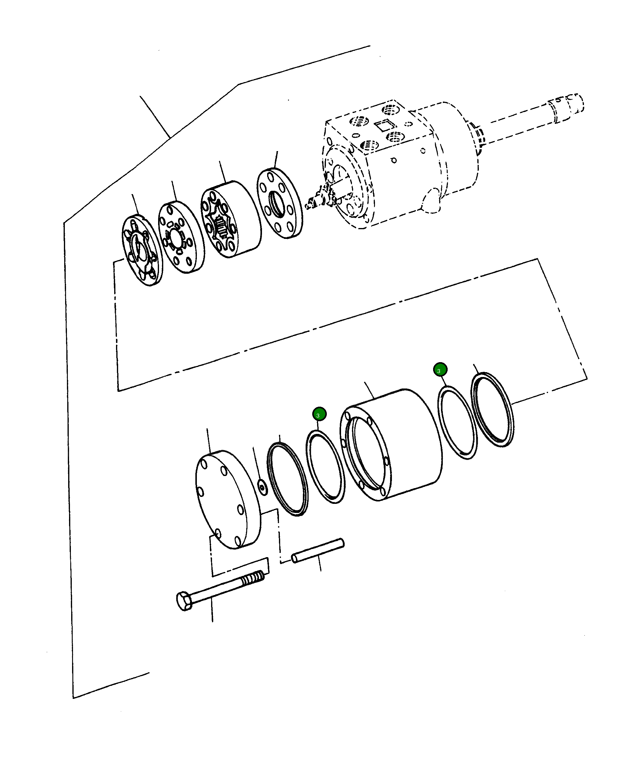 Кольцо уплотнительное (O-Ring) 3232074M1  Komatsu