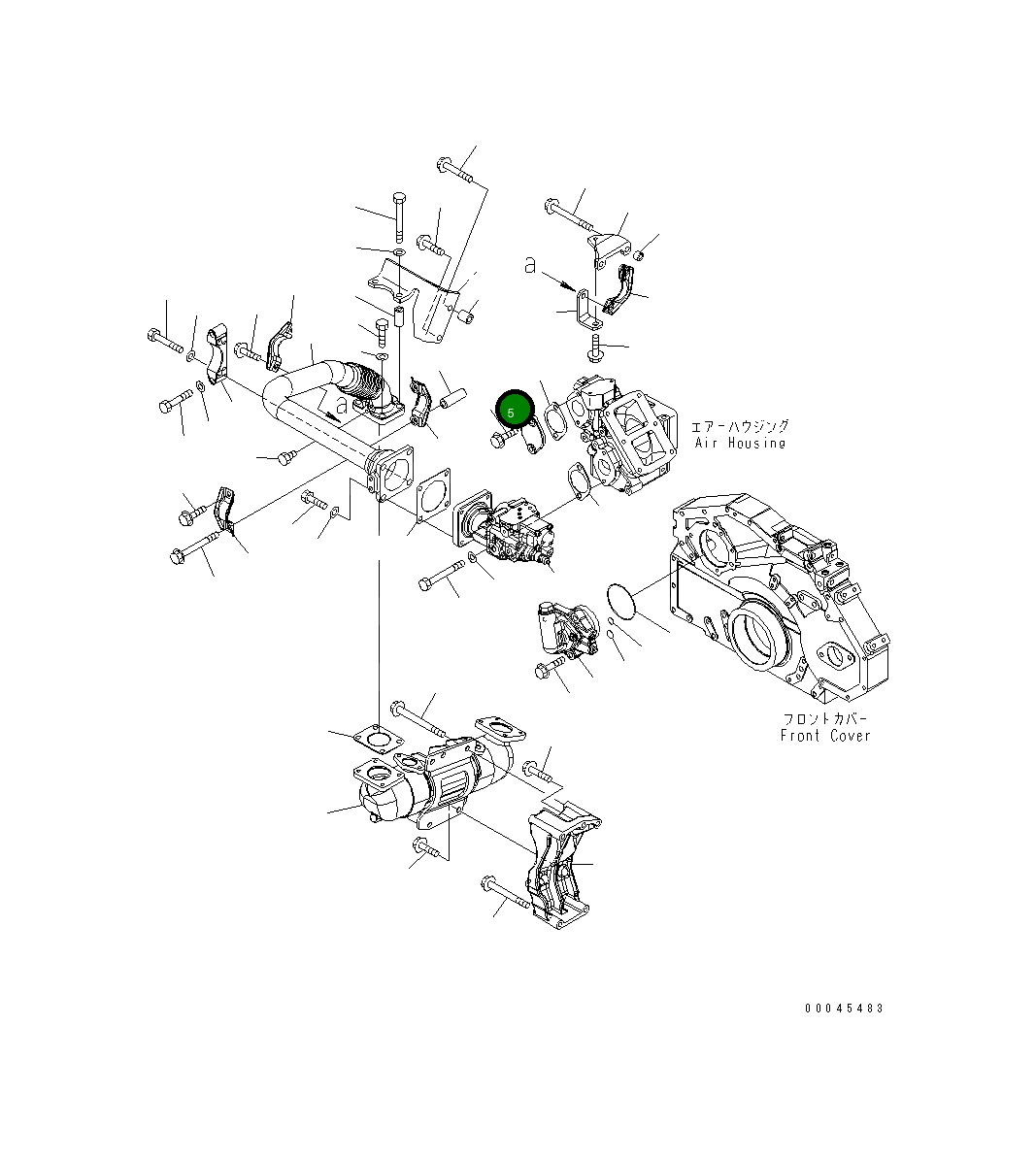 Крышка 6251-11-4220  Komatsu