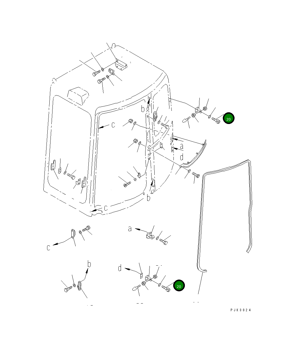 Болт 01252-80612 Komatsu
