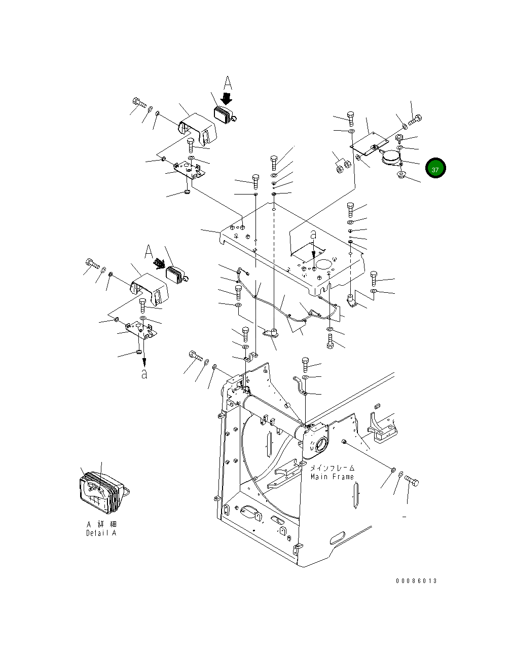 Крышка 17A-54-43332  Komatsu