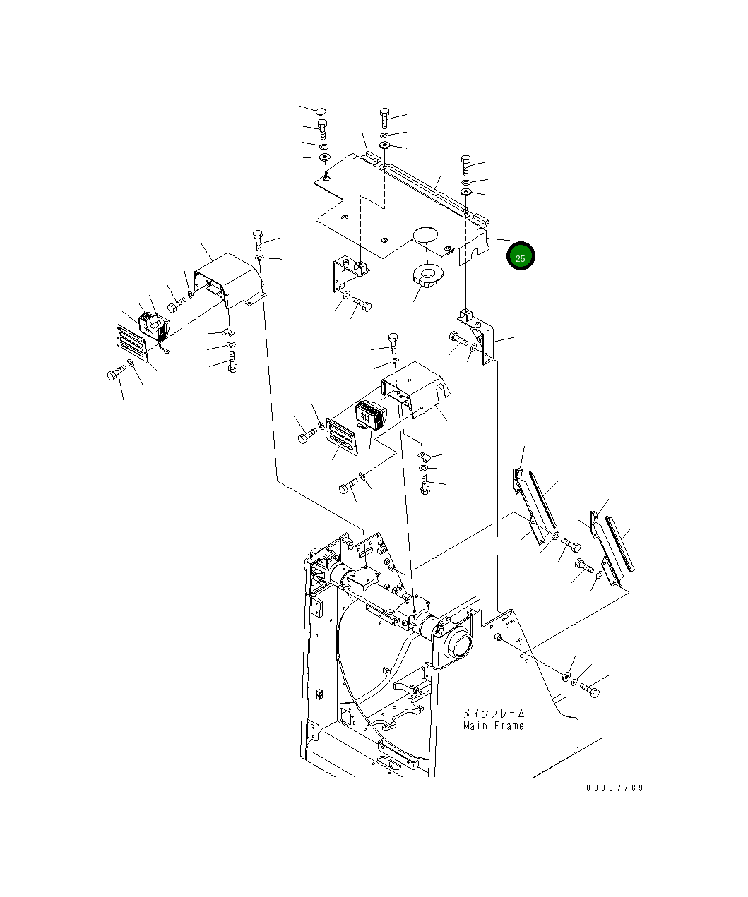 Крышка 154-54-73180  Komatsu
