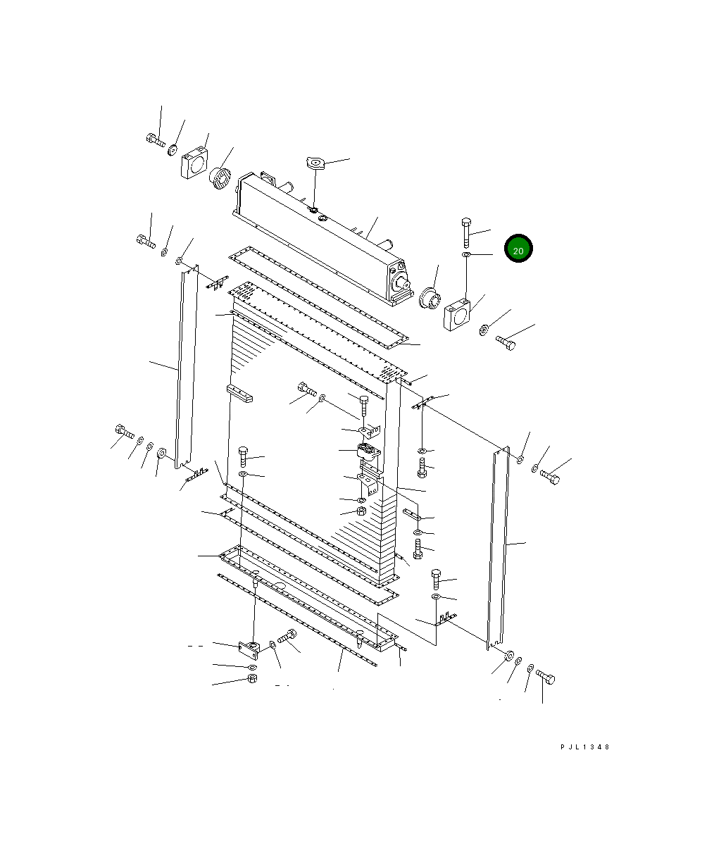 Болт 20X-46-11320  Komatsu