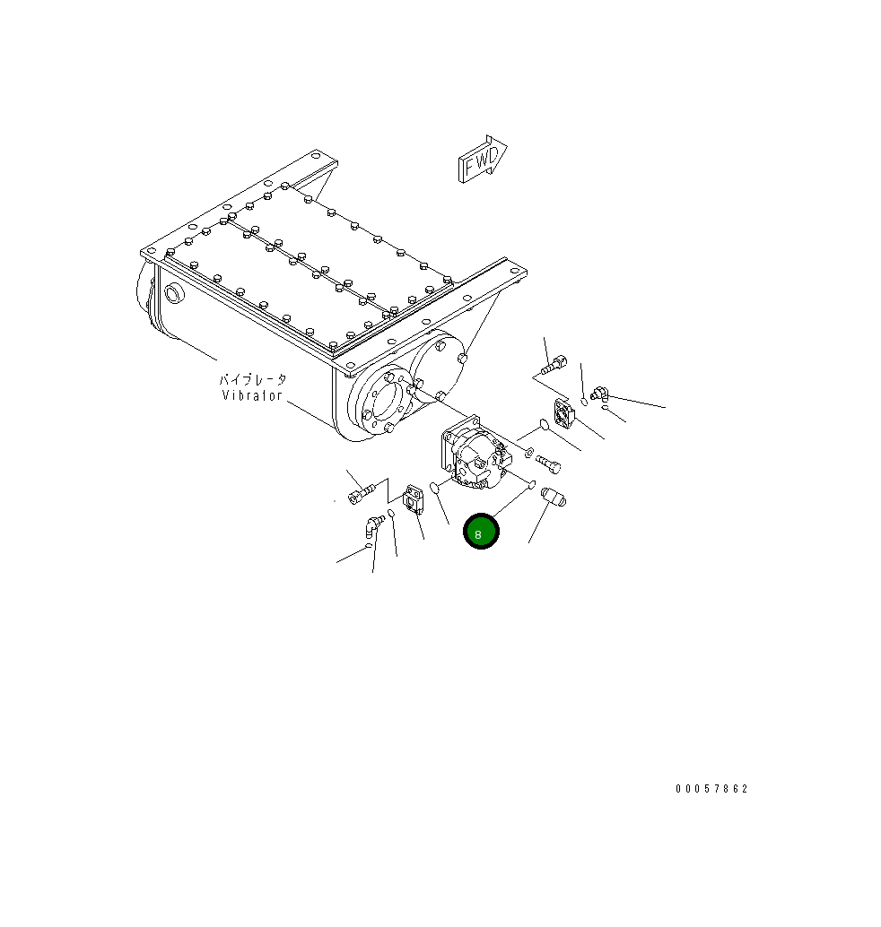 Кольцо уплотнительное (O-Ring) 02896-11008  Komatsu