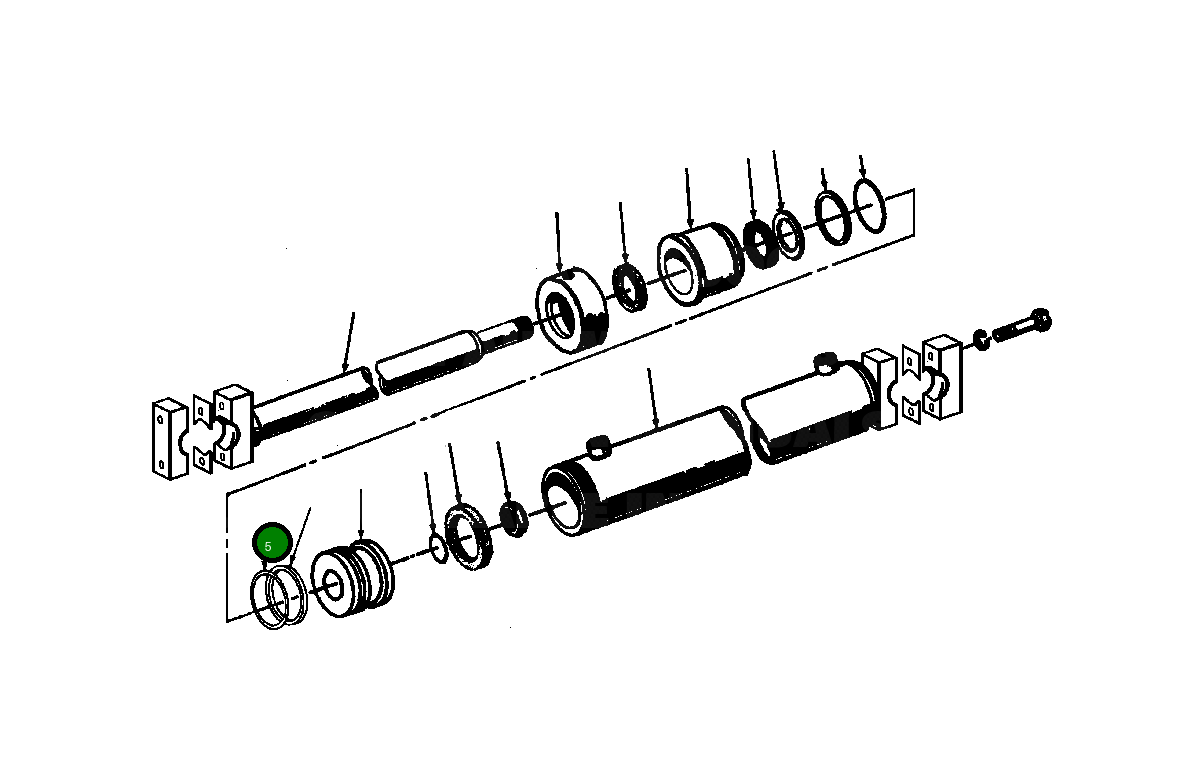 Кольцо уплотнительное (O-Ring) 140 001  Komatsu