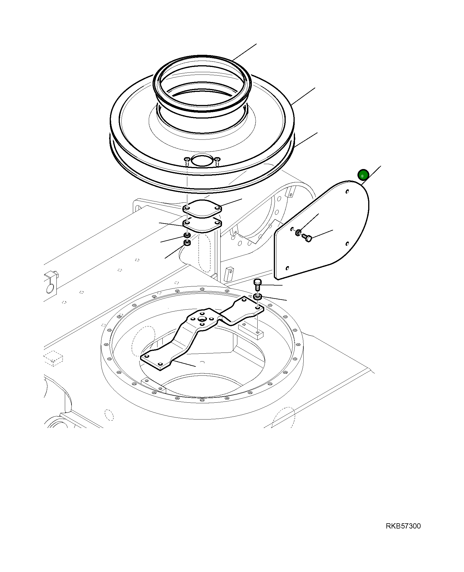 Крышка 21W-30-R1150 Komatsu