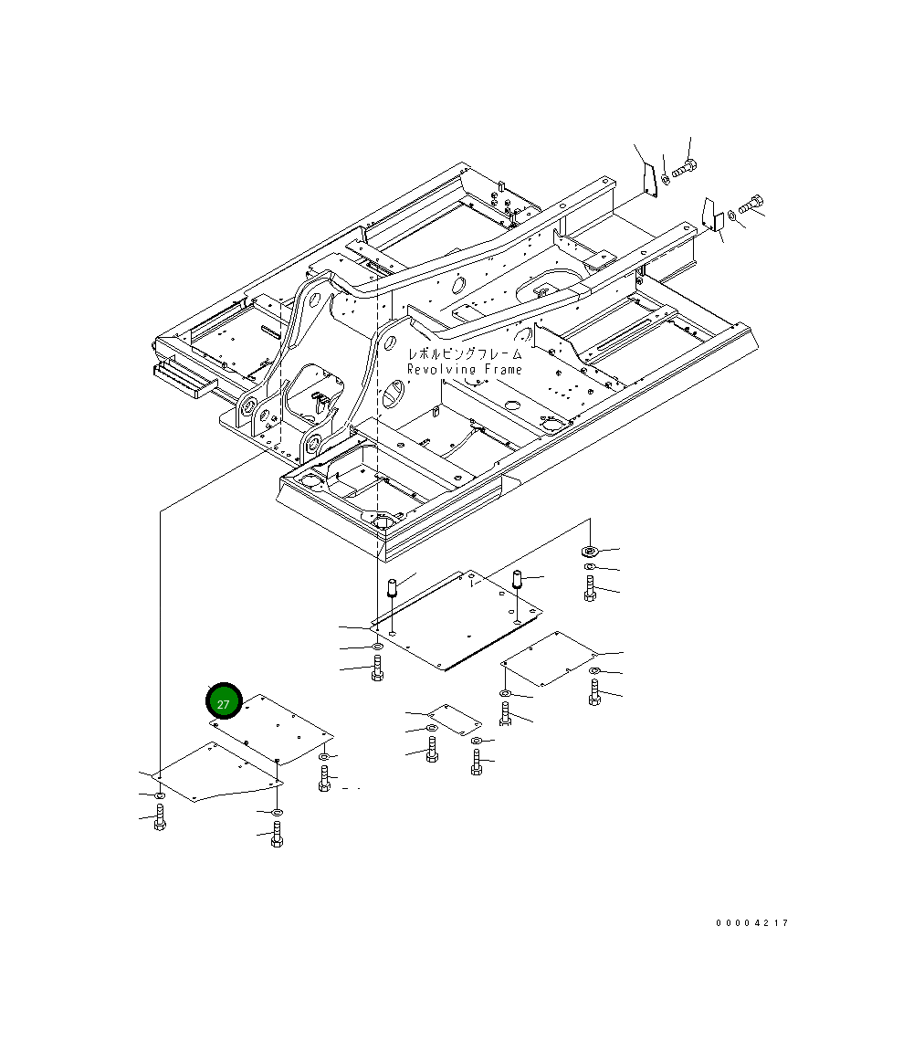 Крышка 206-54-71370  Komatsu