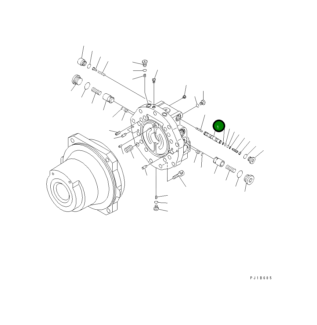 Кольцо уплотнительное (O-Ring) KB21001-00182 Komatsu