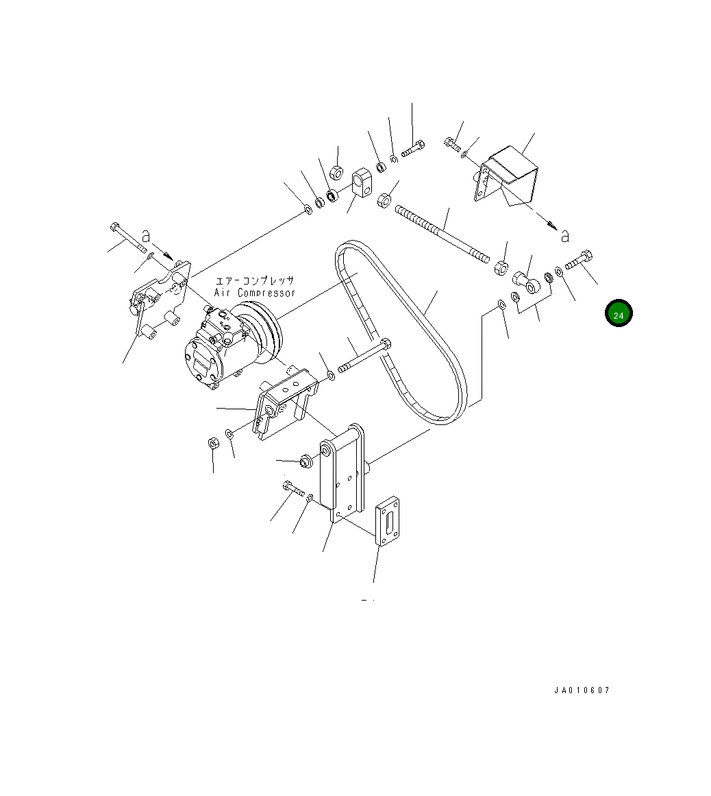 Болт 01018-31665 Komatsu