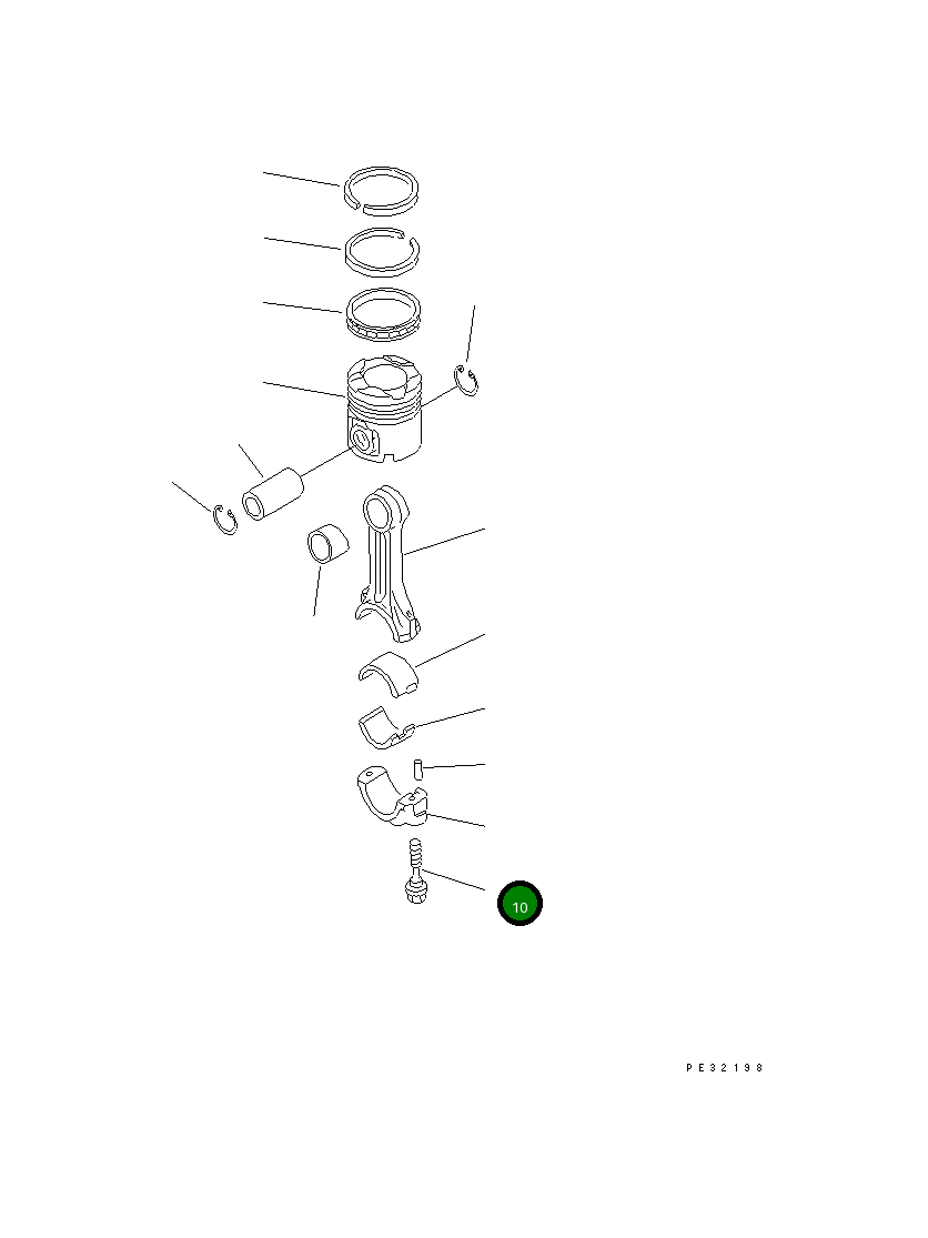 Болт 6152-35-3310 Komatsu
