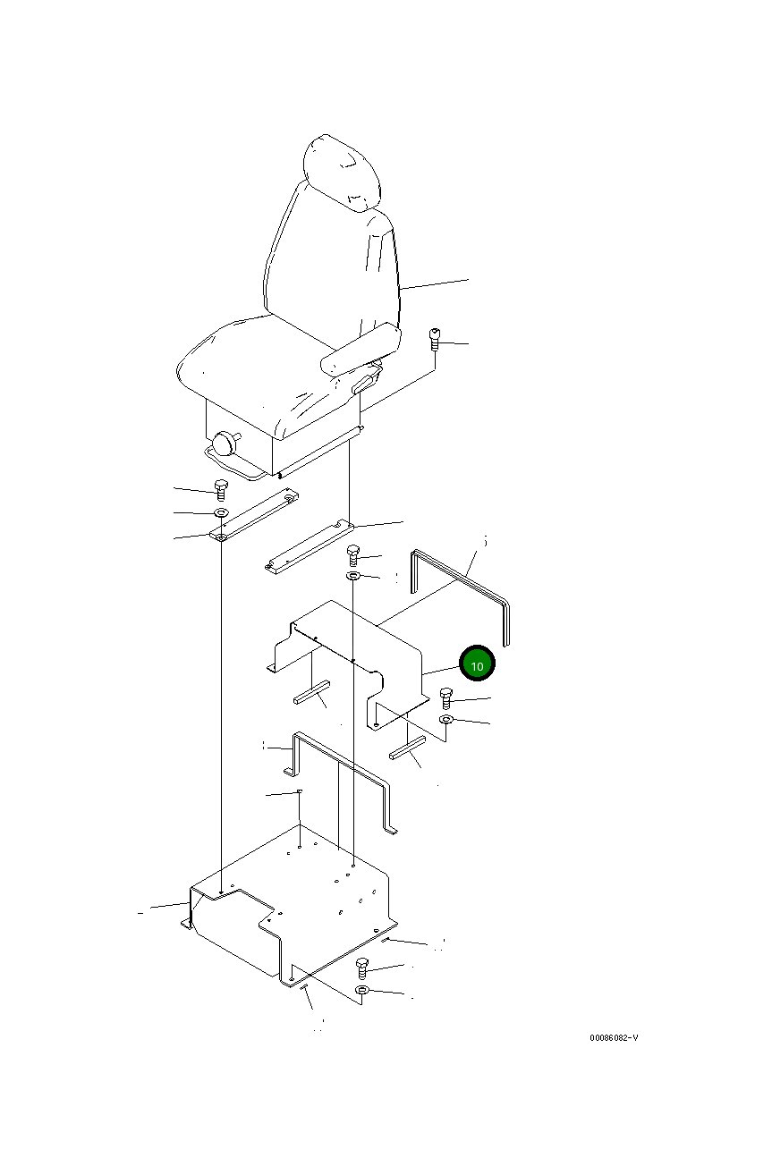 Крышка 423-54-42740 Komatsu