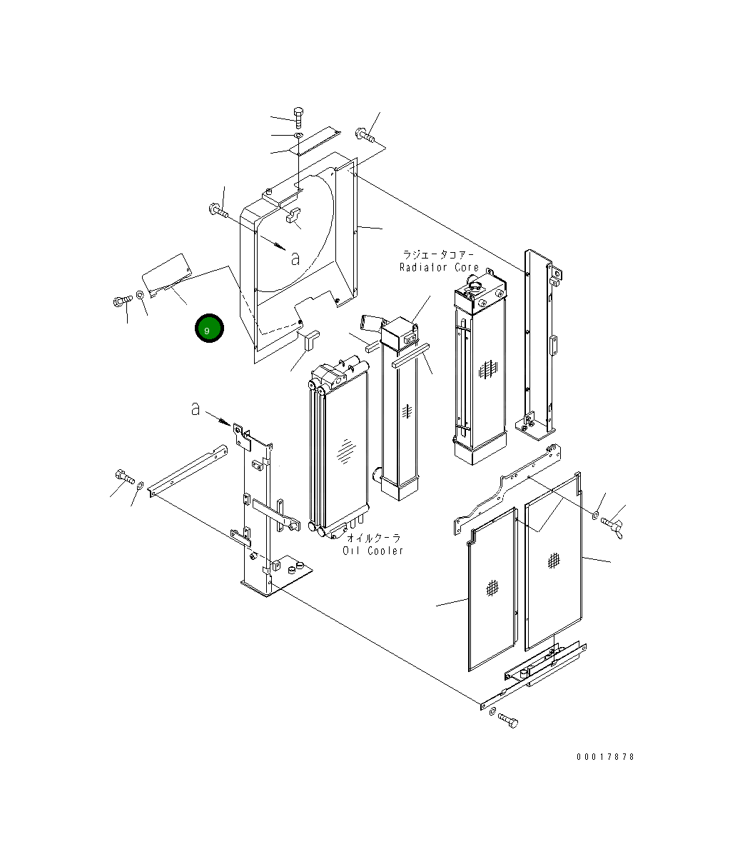 Крышка 22B-03-13180 Komatsu