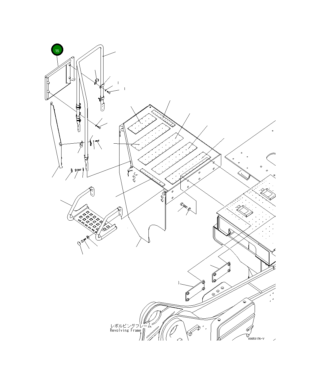 Крышка 21T-54-33311 Komatsu