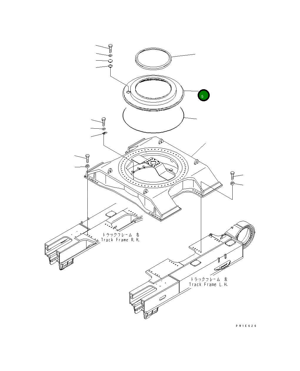 Крышка 21N-30-31212  Komatsu