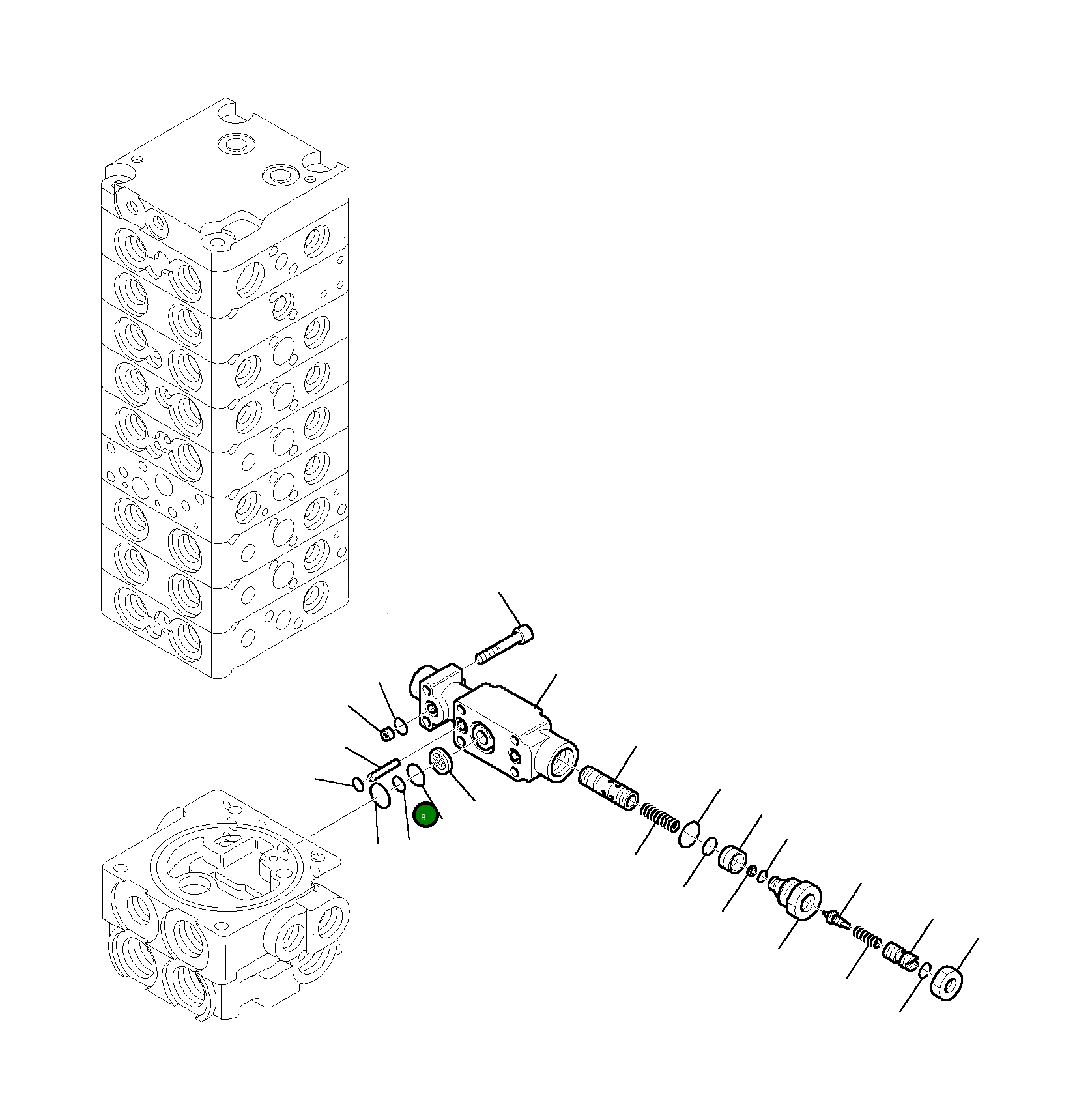 Кольцо уплотнительное (O-Ring) 890001936 Komatsu