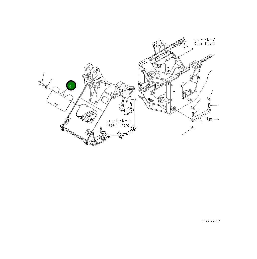 Крышка 423-V88-3520 Komatsu
