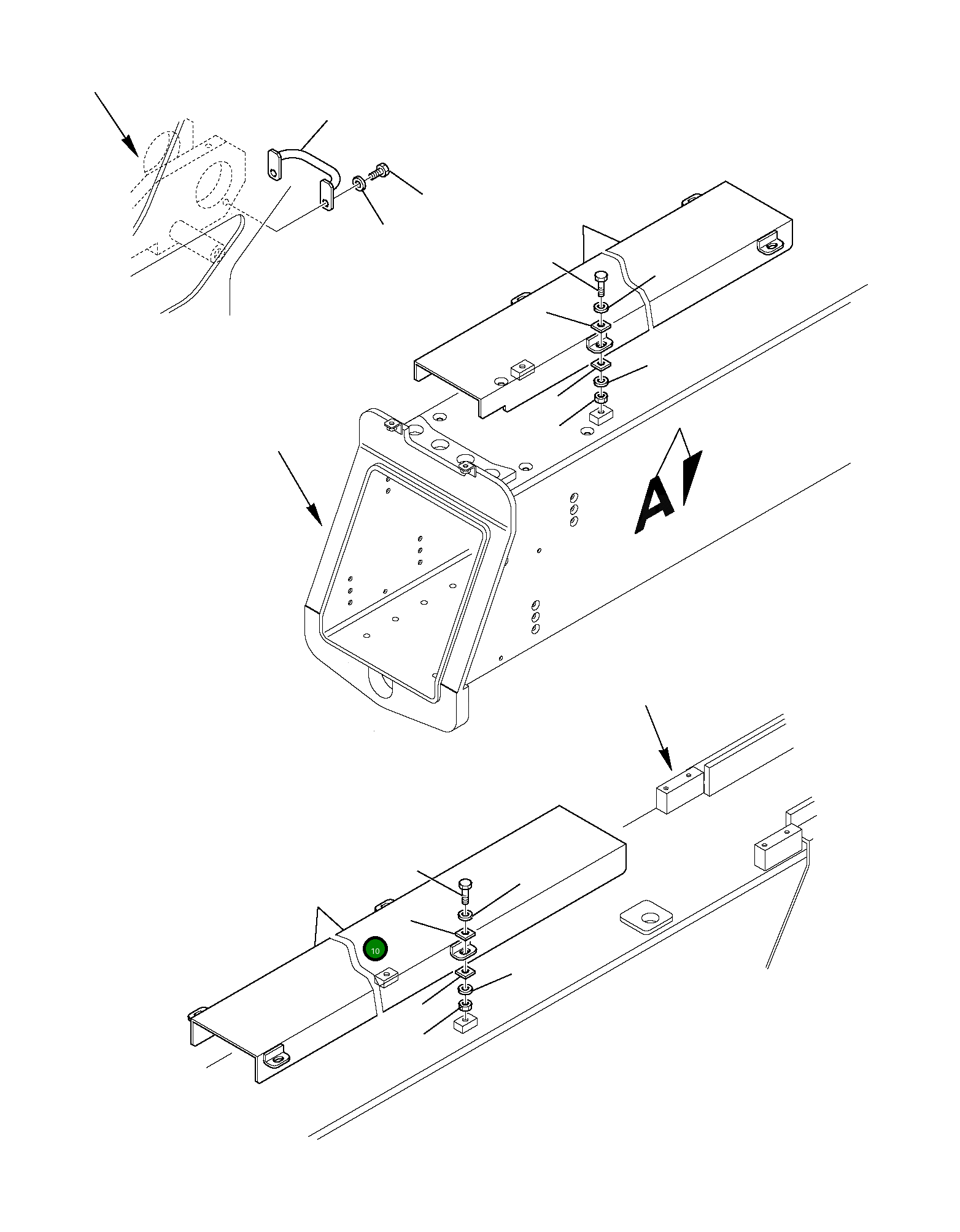 Крышка 395-70-13503 Komatsu