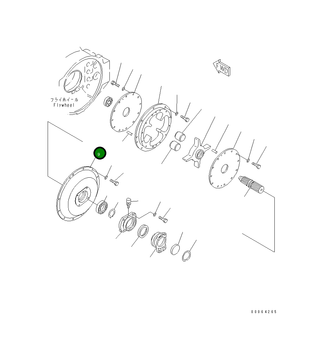 Крышка 566-01-72110 Komatsu