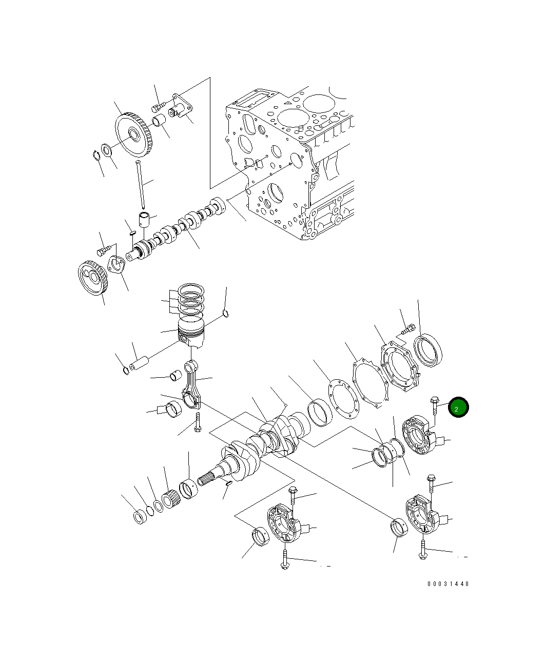 Болт 460-115 Komatsu