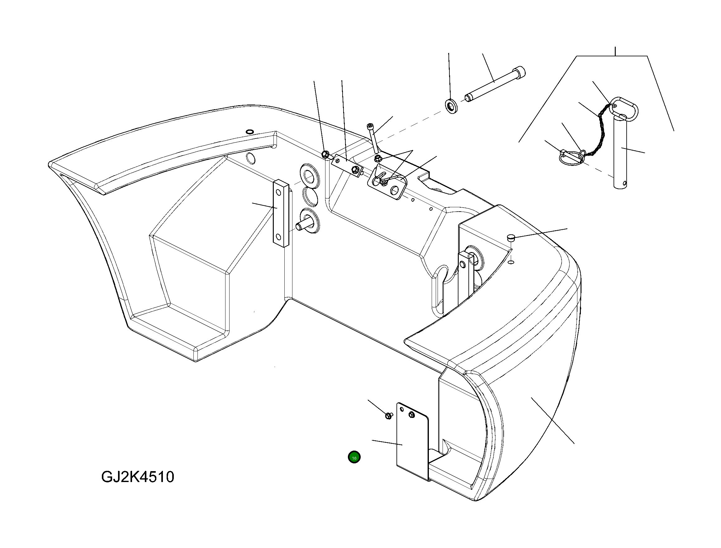 Крышка 42U-46-25A40 Komatsu