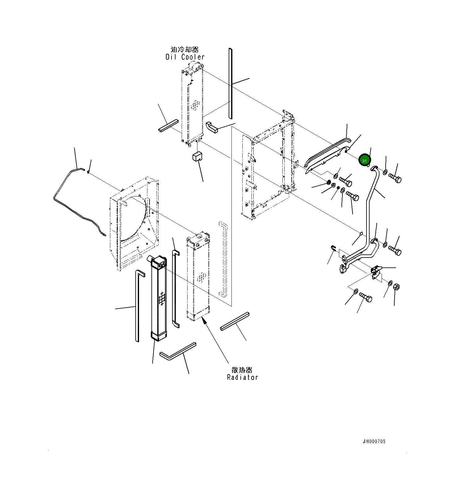 Крышка 203-03-12381 Komatsu
