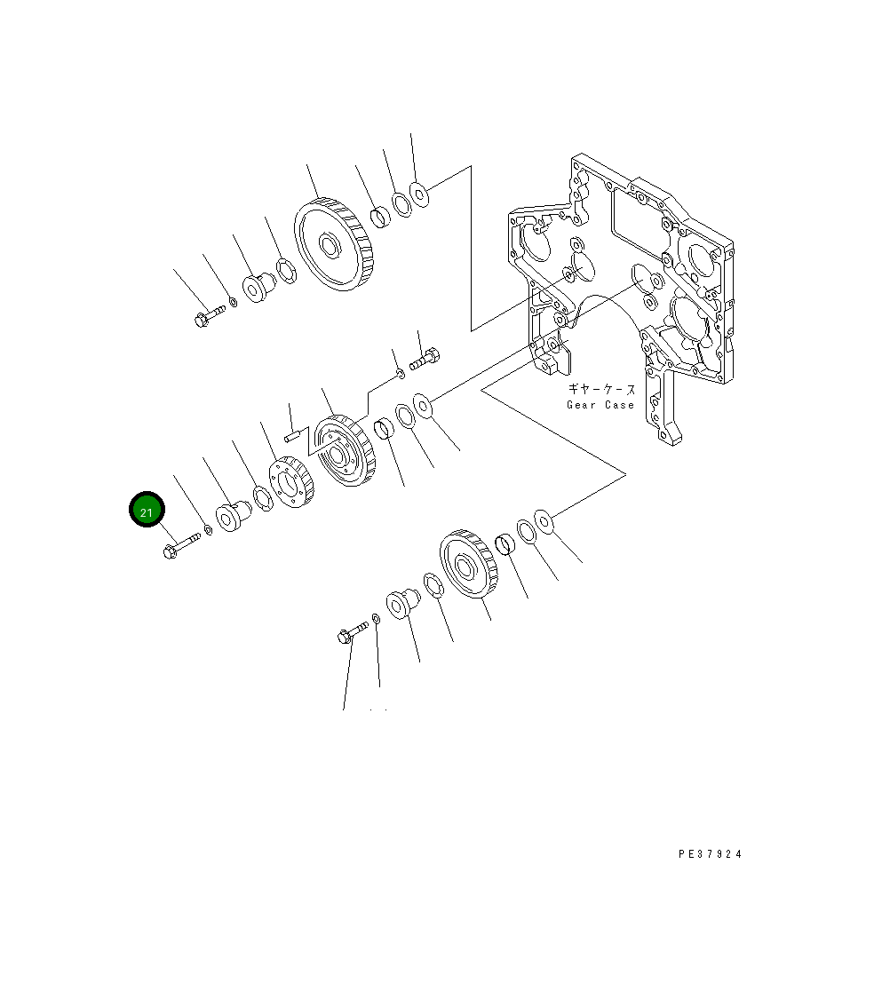 Болт 6162-23-2433 Komatsu