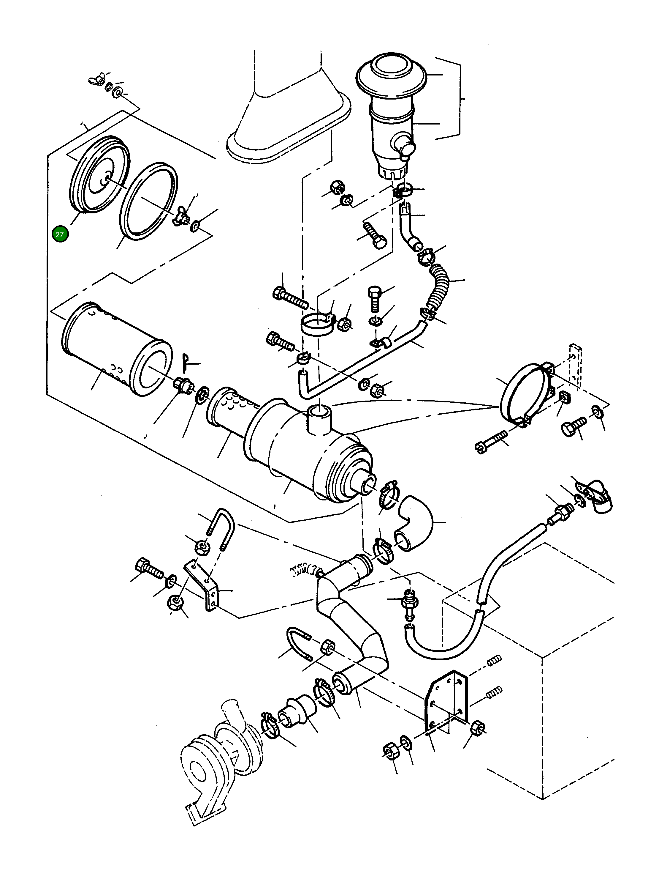 Крышка 3074345M1 Komatsu