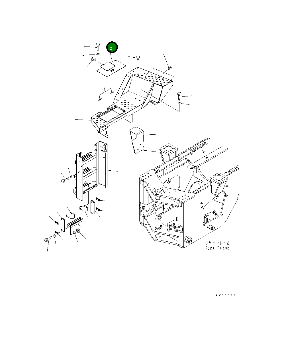 Крышка 424-54-34131 Komatsu