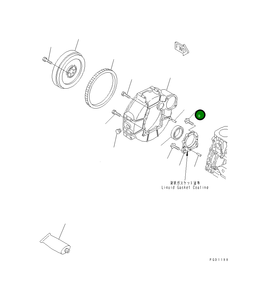 Болт 456-740 Komatsu