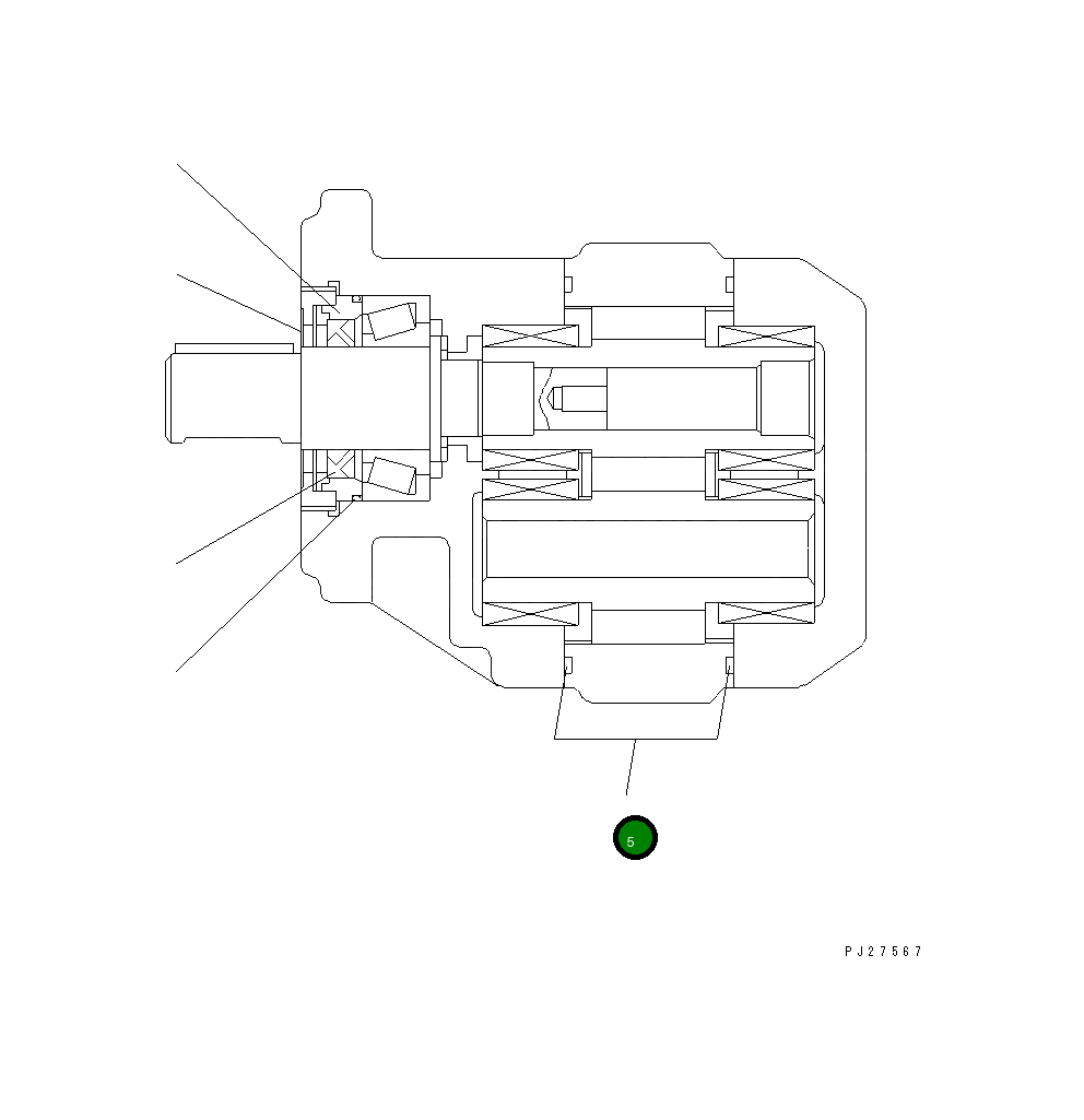 Кольцо UC1303002412 Komatsu