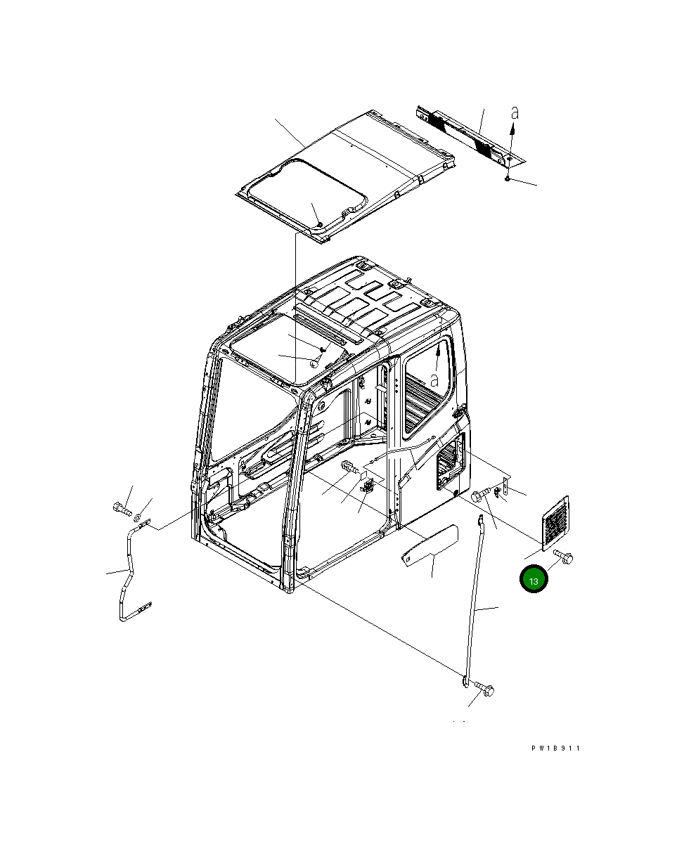 Крышка 20Y-54-52751 Komatsu