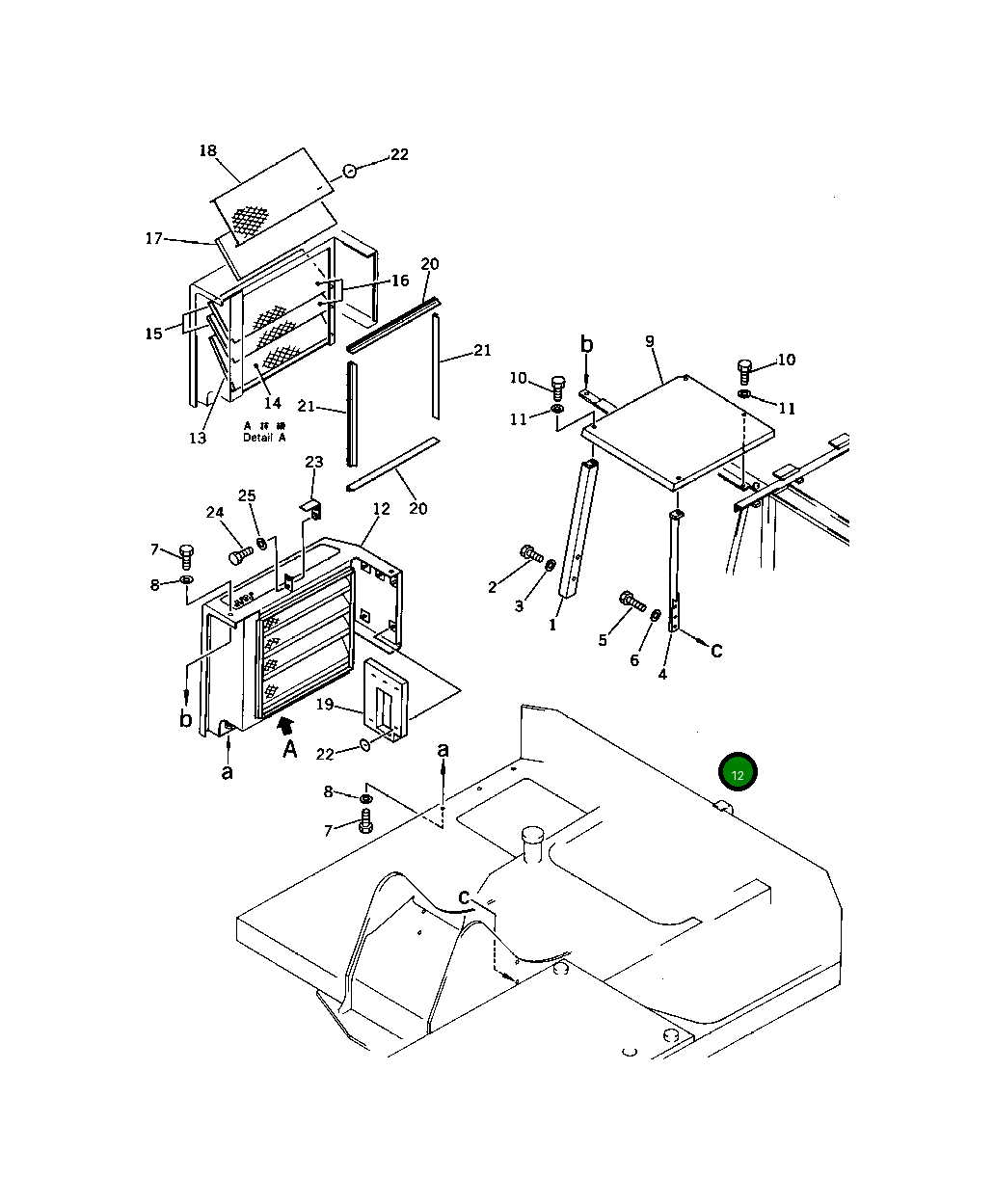 Крышка 201-54-43120 Komatsu
